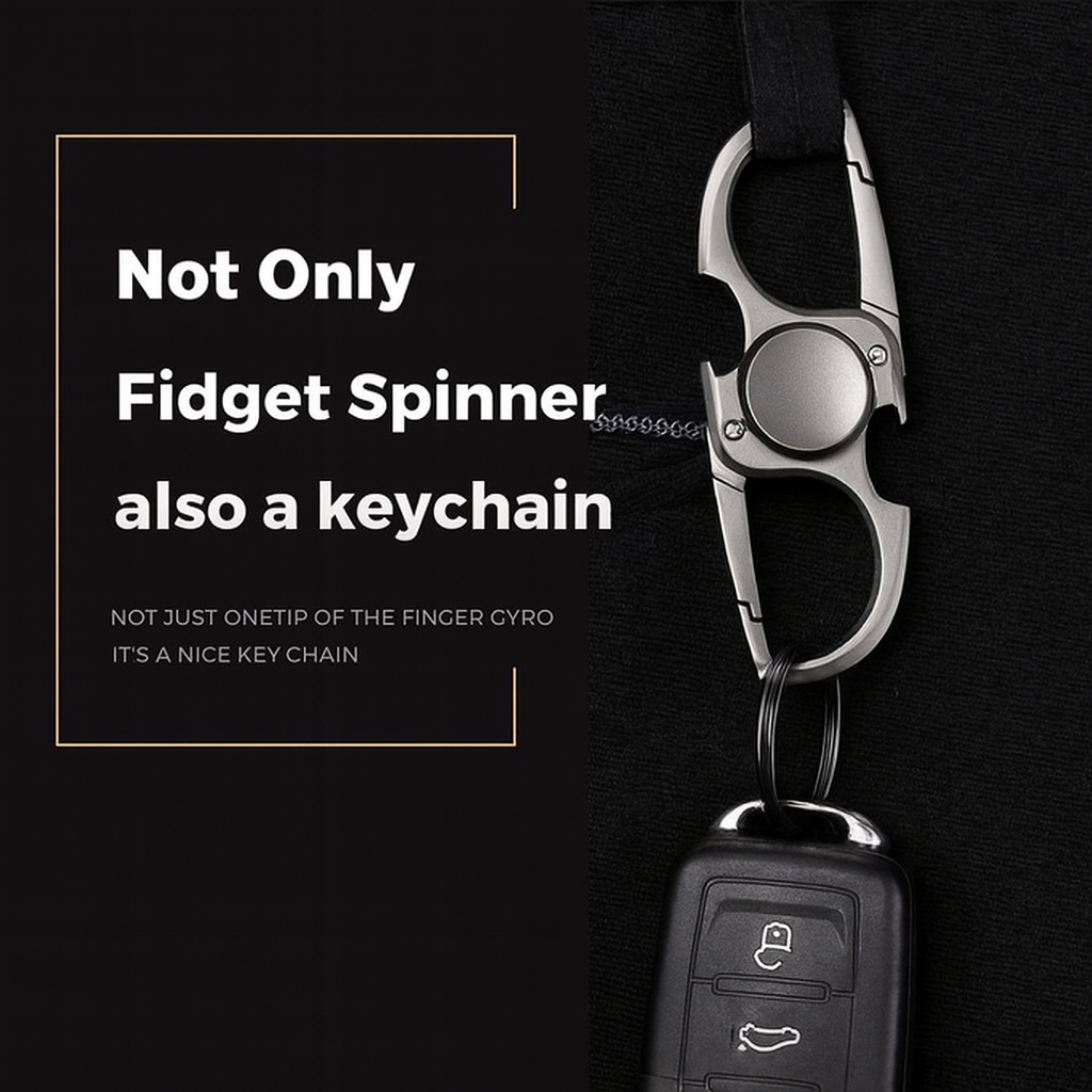 ZenSpin™ – Fidget Spinner Keychain & Bottle Opener | Stress & Anxiety Relief Tool